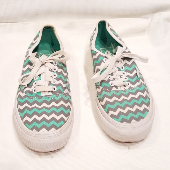 Vans Authentic Gore Skyway ZigZag Turquoise Mens 5 - Picture 6 of 12